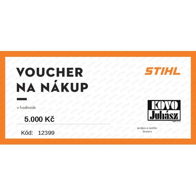 Voucher STIHL hodnota: 500 Kč