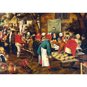 Bluebird Puzzle - Puzzle Pieter Brueghel the Younger - Peasant Wedding Feast - 1 000 piese