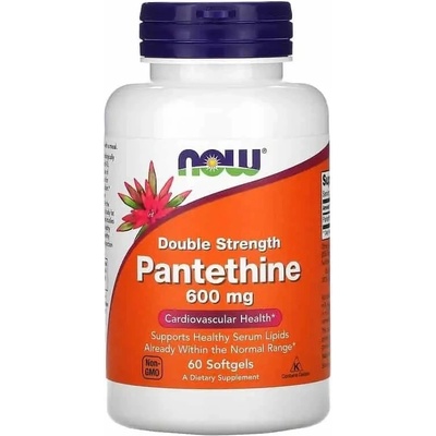 Now Foods Double Strength Pantethine 600 mg 60 kapsúl