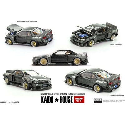MINI GT 1:64Nissan Skyline GT-R R34 Kaido Works GReddy V2