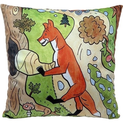 MÚ Brno Polštář Liška a šunka 30x30