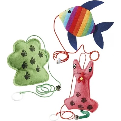 Ferplast - Забавна плюшена играчка за котки във различна форма, 1 брой. /10x14x4.5 см