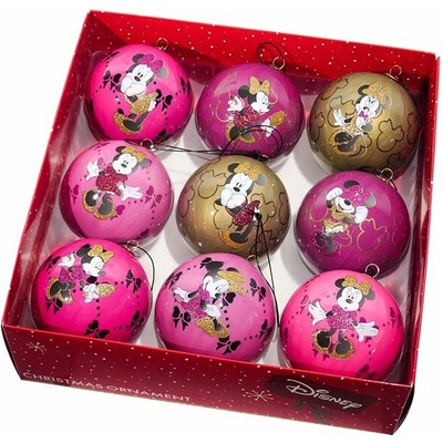 KURT ADLER Disney Súprava vianočných ozdôb Minnie, 9 ks