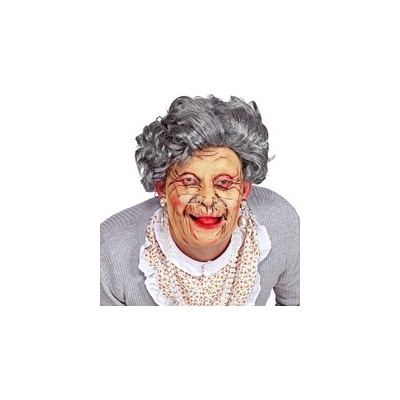 Polovičná maska starej ženy