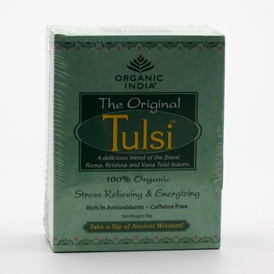 Organic India Tulsi Original Tea Bazalka posvátná BIO sypaný čaj 50 g