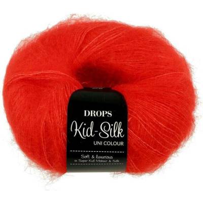 Drops Kid Silk UNI Barva 61 červená