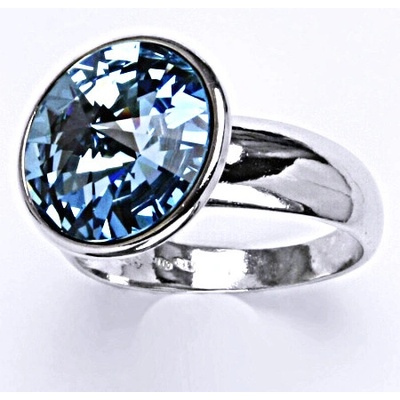 Čištín stříbrný se Swarovski krystalem,,akvamarin T 1372