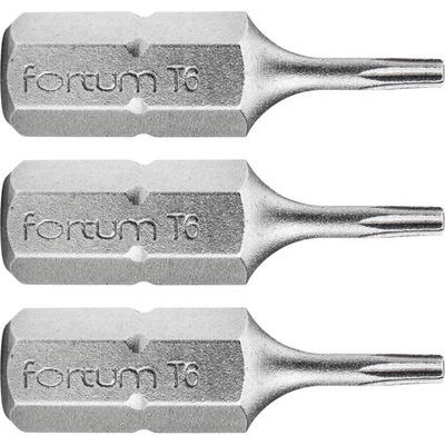 Fortum Връх FORTUM TORX, комплект от 3, T 6 x 25 мм, S2 4741406 (4741406)