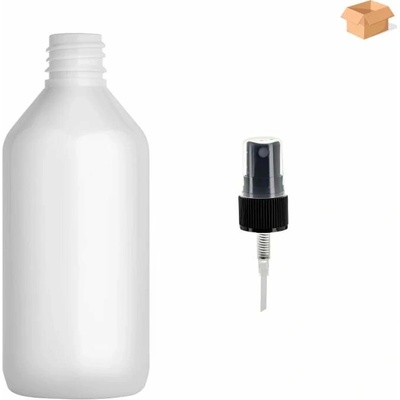 Via Plastová lahvička bílá s ČERNÝM rozprašovačem 115 ml 400 ks