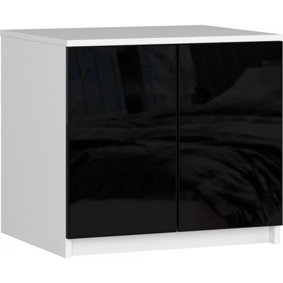 Ak furniture Star 60 cm bílý / černý lesk