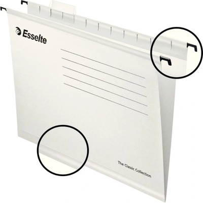 Esselte Папка ESSELTE Classic A/4 картон рециклиран бял 25 бр. /кутия 90319 (90319)