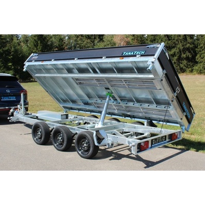 Henra Přívěs sklápěč 401x202 Kipper Para 3500kg listová pera, nájezdy
