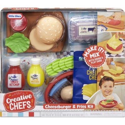 LITTLE TIKES tvorivá sada cheeseburger a hranolky Creative Chefs