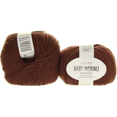 Drops Baby Merino 52 čokoládová