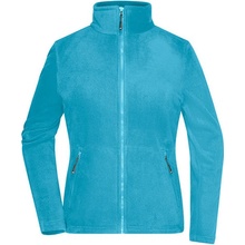 James & Nicholson dámská fleecová mikina JN781 Turquoise