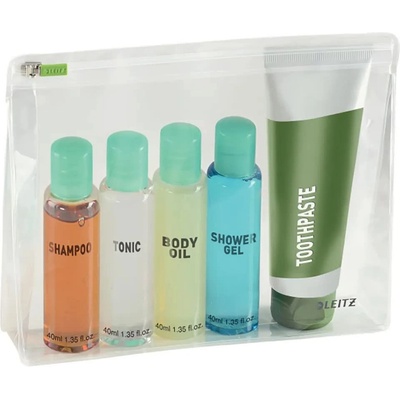 LEITZ Несесер Leitz Traveller Zipper M wash bag 2 units - Clear (Transparent)