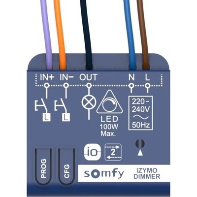 Somfy Izymo Dimmer receiver io - přijímač pro ovládání a stmívání jednobarevného LED osvětlení