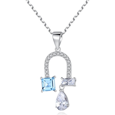 Linda's Jewelry Strieborný náhrdelník kvapka šťastia INH175