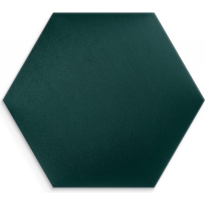 Čalouněný nástěnný panel HEXAGON 40x35 cm tmavě tyrkysová MyBestHome
