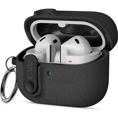 Tech-protect Силиконов Калъф за Samsung Galaxy Buds 3 Pro/ 3 FE/ 3, Tech-Protect Slim Hook Case, Черен (5906302352753)