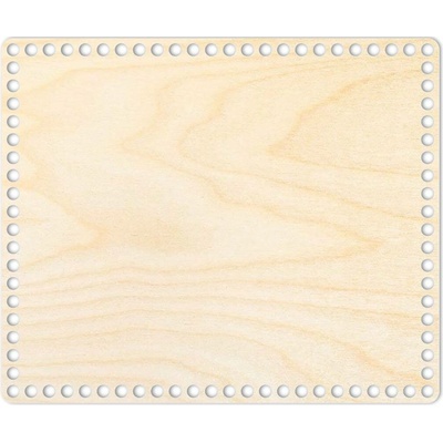 Woody Crafts Přírodní dno na háčkované košíky - Obdélník Velikost: 30x25 cm
