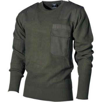 Sveter MFH BW s náprsným vreckom olivový