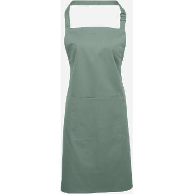 Premier Workwear Pracovní zástěra za krk s kapsou PR154 Sage Pantone 5497 72x86cm