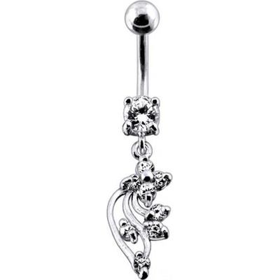 Šperky4U stříbrný piercing do pupíku BP01113-C