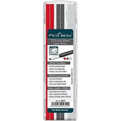 Pica tuhy náhradní hranaté univerzální, 4 červená+4 černá+4 bílá, pro BIG Dry, PC-6045