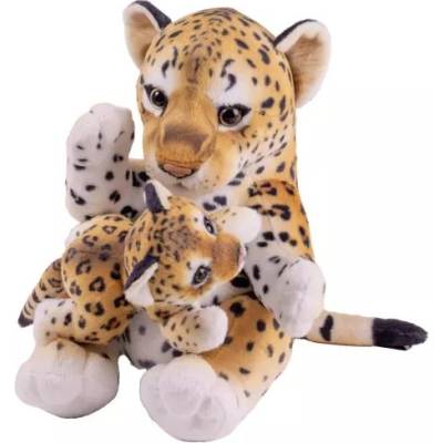 QX Плюшено леопардче с малкото си - 25 см (827005)