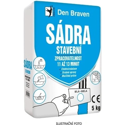 Den Braven Sádra stavební 1kg – Zboží Mobilmania