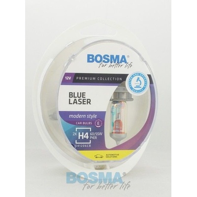 Bosma Blue Laser Twin Box H4 12V 60/55W P43T