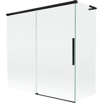 Mexen Rox L параван за вана 2-крилен плъзгащ се 160 + 75 x 150 см, прозрачен, черен - 8C9L-160-075-70-00 (8C9L-160-075-70-00)