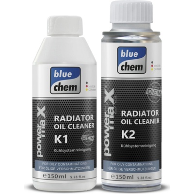 BlueChem PowerMaxx Radiator Oil Cleaner K1+K2 150 ml + 150 ml