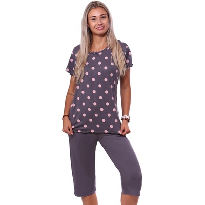 1D1310 dámské kapri pro plnoštíhlé ženy hnědé – Zboží Mobilmania