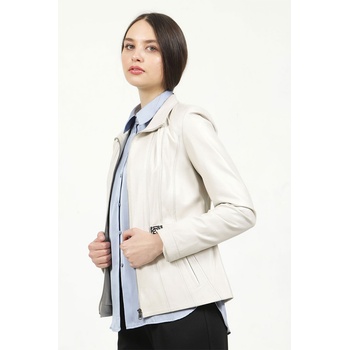 Jacket Club Дамско яке от естествена кожа #318849 (318849_Бяло)