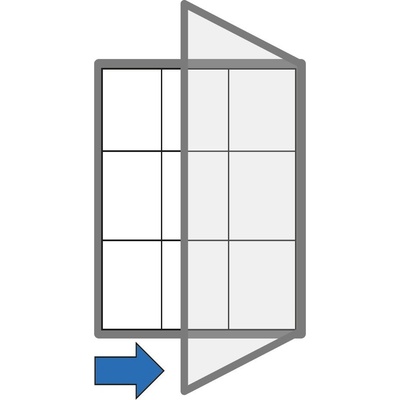 B2B Partner Venkovní vitrína magnetická, jednokřídlá, 750 x 1000 mm