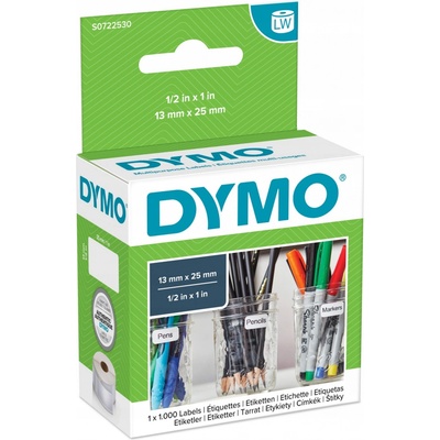 Dymo 25mm x 13mm, bílé, 1000 etiket, S0722530