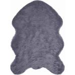 vidaXL Изкуствена овча килим TAFALLA Антрацит 60 x 90 cm Полиестер (42021607)