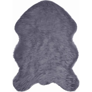 vidaXL Изкуствена овча килим TAFALLA Антрацит 60 x 90 cm Полиестер (42021607)
