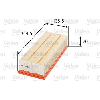VALEO Vzduchový filter 585001
