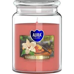 BISPOL Ароматна свещ Bispol Aura - Vanilla and Amber, 500 g (snd99-355)