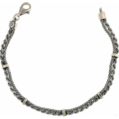 INFINITYSILVER Stříbrný náramek FOXTW double oxidovaný 2021071B21
