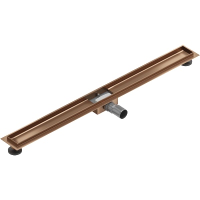 Mexen Flat корпус за линейно оттичане 100 см, четкана мед - 1C15100 (1C15100)