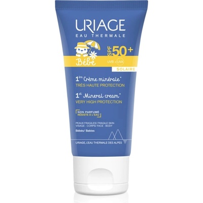 Uriage Bébé 1st Mineral Cream SPF 50+ слънцезащитен минерален крем SPF 50+ 50ml
