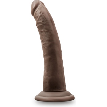 Image 1 of Blush Novelties Dr. Skin Plus 7 Inch Posable Dildo Chocolate