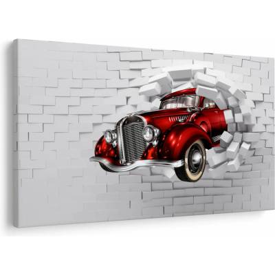 Obraz - Červené auto, jednodílný 120x80 cm