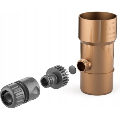 Bryza Lapač dešťové vody 90 mm hnědý