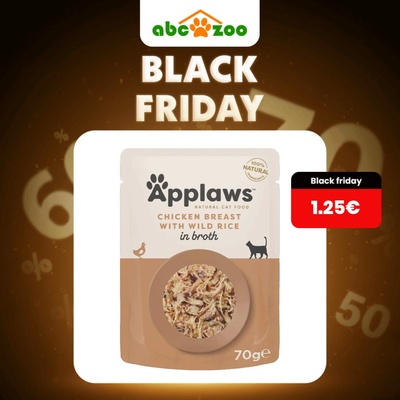 Applaws s kuracími prsiami a divou ryžou vo vývare 70 g