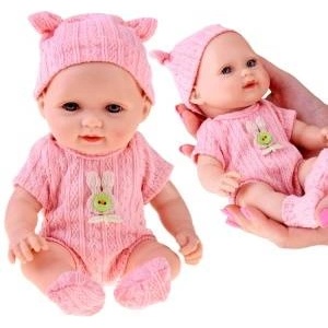 Jokomisiada Adorable BOBAS doll 26 cm - light and mobile in a sleepsuit with a hat ZA5831